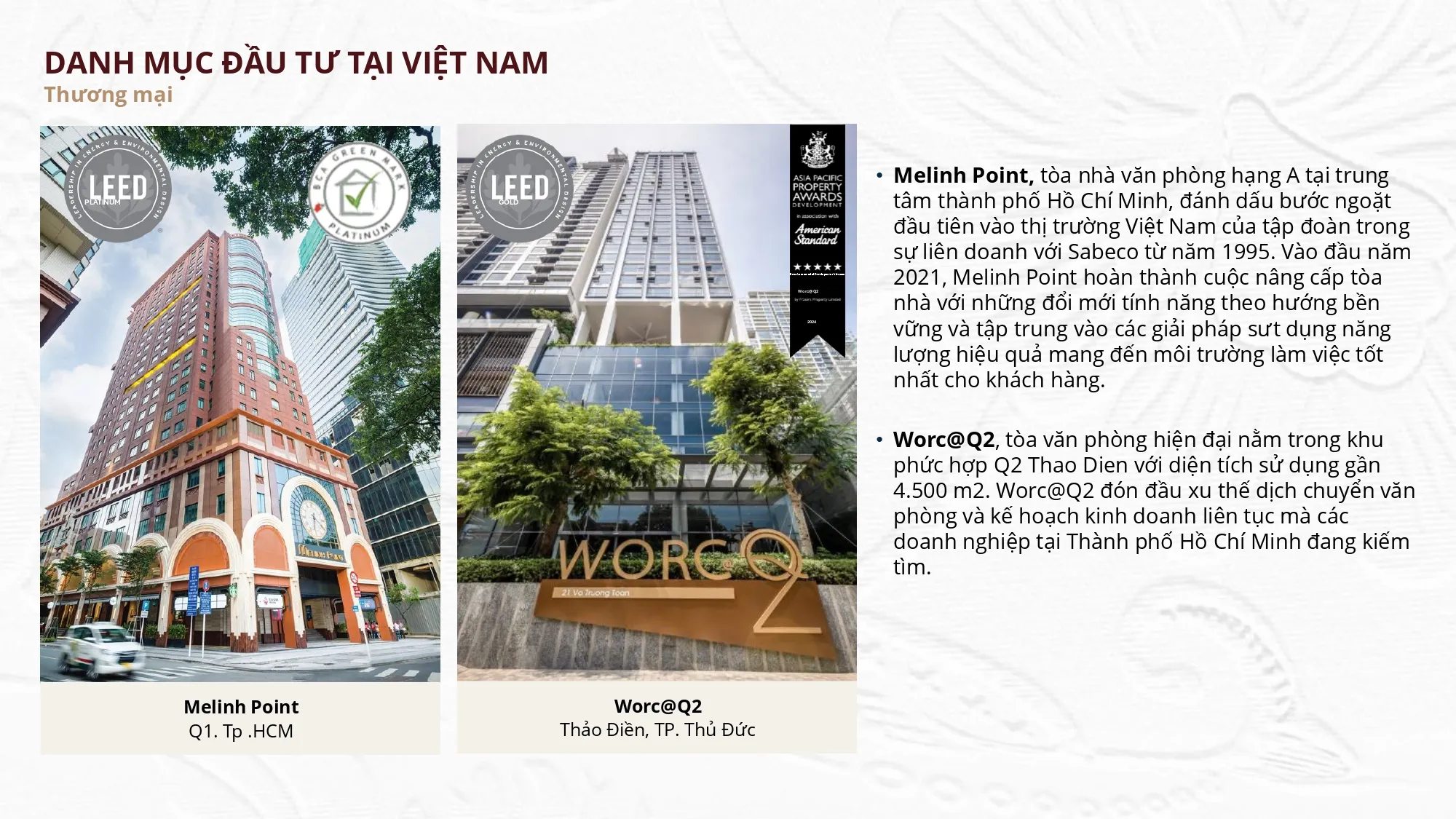 dự án thương mại của Frasers tại Việt Nam