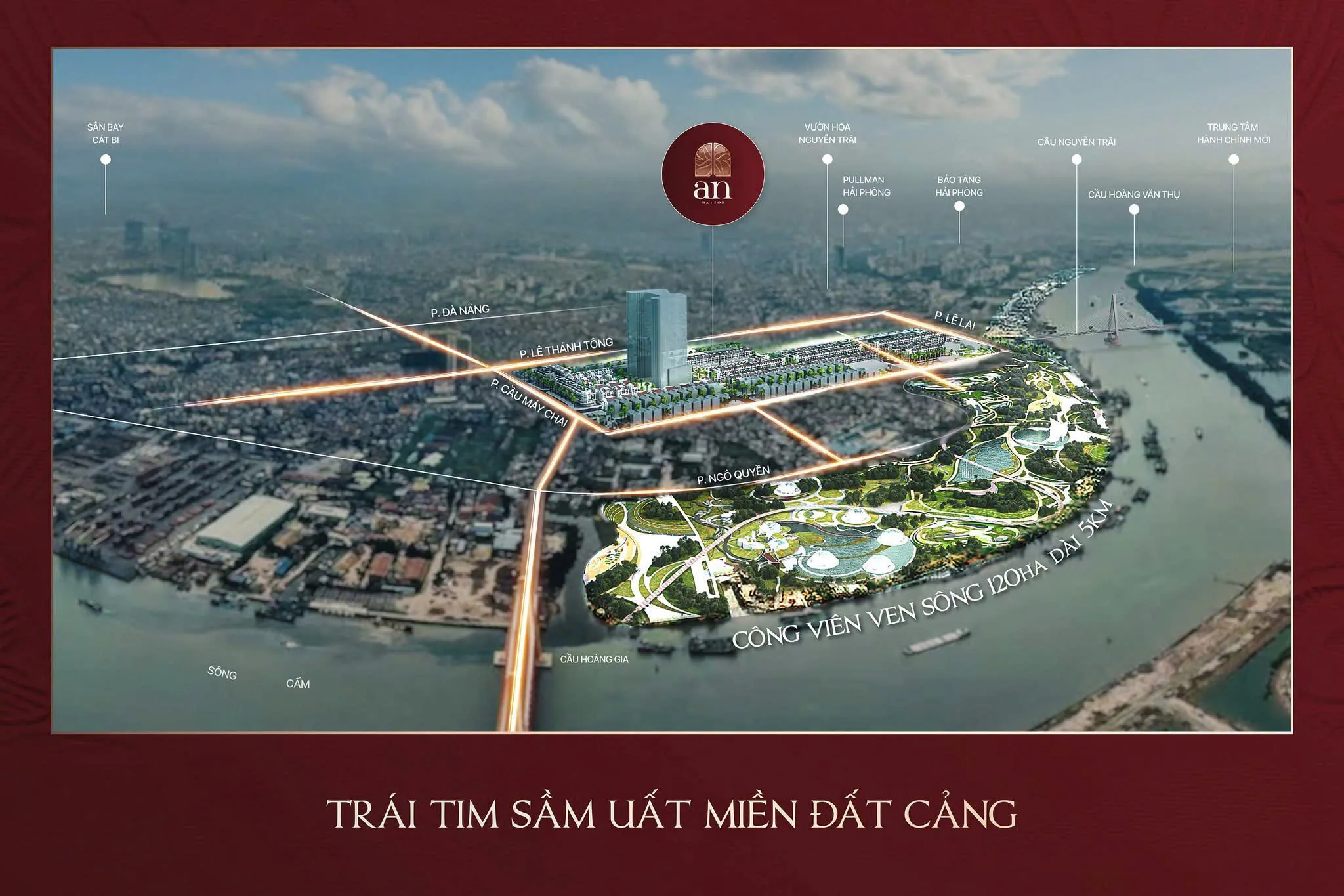 Vị trí An Maison 226 Lê Lai Hải Phòng